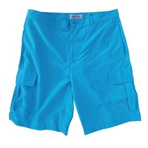 NWT Madda Fella Men's Vibrant Blue 7” Board Shorts, Sz 42”, Orig $88